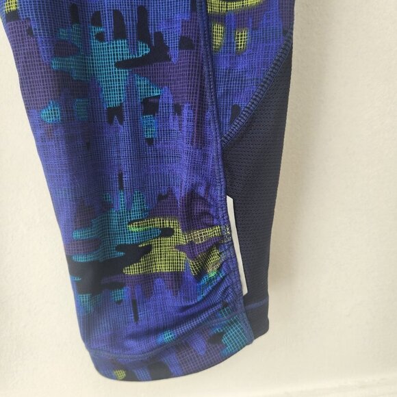 Athleta Dobby Be Free Knicker Blue Cropped Pants Leggings Tights Women's XS - Picture 3 of 10